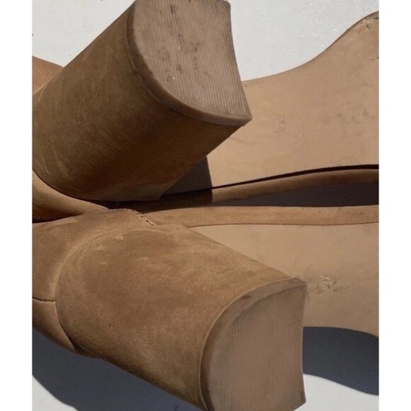 Steve Madden Declair Women’s sz 7 heels Tan Brown Leather - Picture 11 of 13